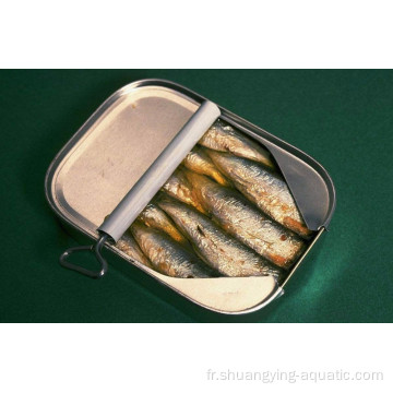 Prix ​​de sardine en conserve bon marché dans l&#39;huile 125g